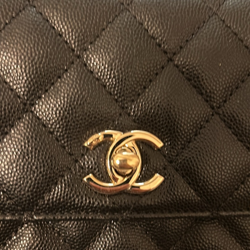 Chanel Black Quilted Caviar Extra Mini Coco Handle TPM Gold Hardware, 2021 - Picture 6 of 15